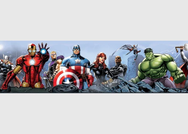 Dětská samolepící bordura na zeď Marvel Avengers