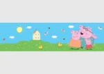 Dětská samolepící bordura na zeď Prasátko Peppa | 5 m x 9.7 cm | WBD 8145