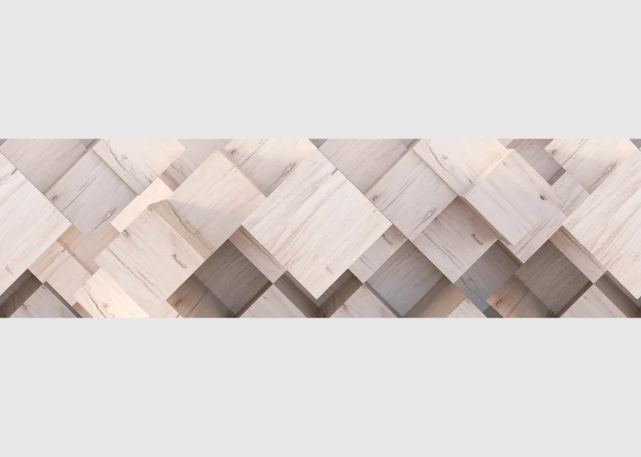 Samolepící bordura na zeď 3D Dřevo | 5 m x 13.8 cm | WB 8210
