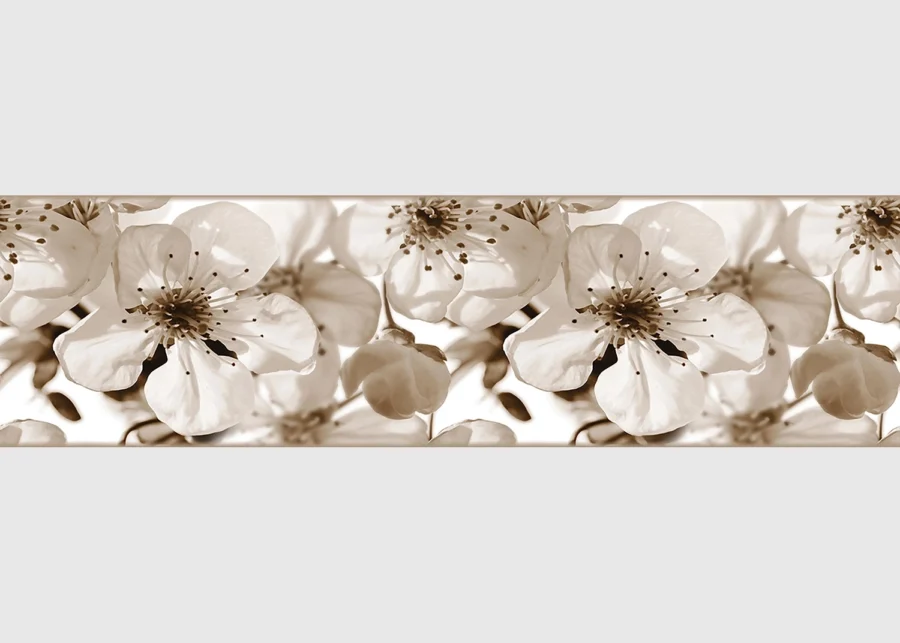 Samolepící bordura na zeď Květy Jabloně | 5 m x 13.8 cm | WB 8216