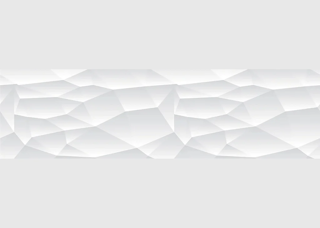 Samolepící bordura na zeď 3D Bílý Abstrakt | 5 m x 13.8 cm | WB 8233