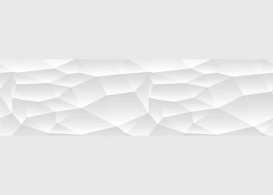 Samolepící bordura na zeď 3D Bílý Abstrakt | 5 m x 13.8 cm | WB 8233
