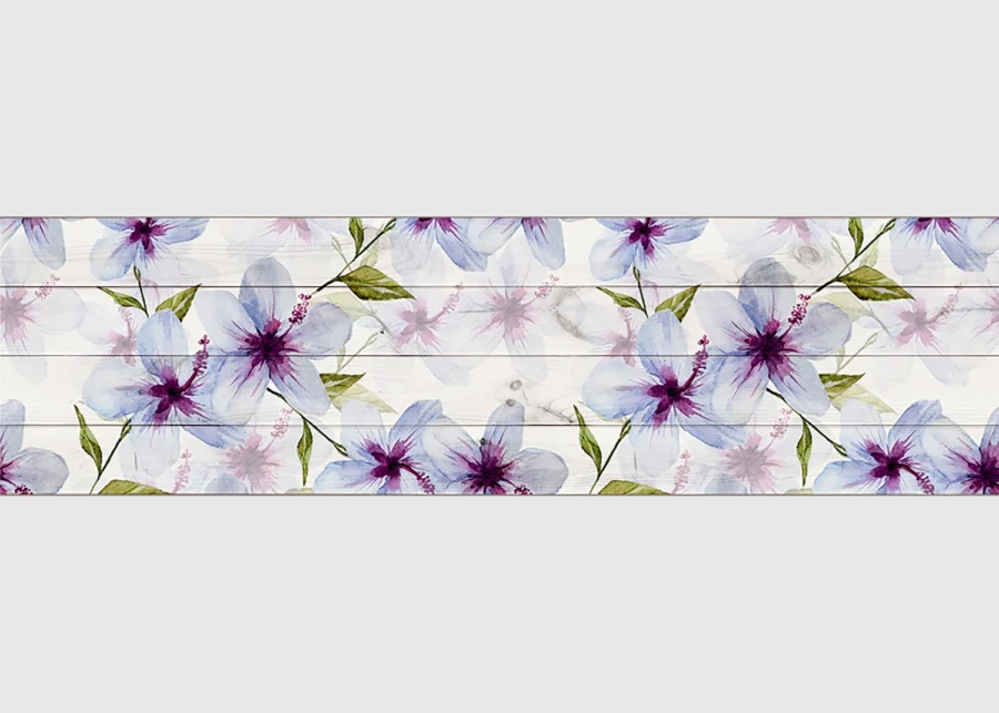Samolepící bordura na zeď Květy | 5 m x 13.8 cm | WB 8235