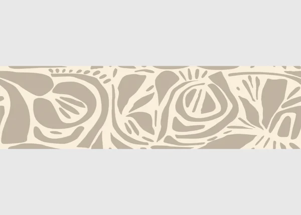 Samolepící bordura na zeď Moderní Abstraktní Flóra | 5 m x 13.8 cm | WB 8443