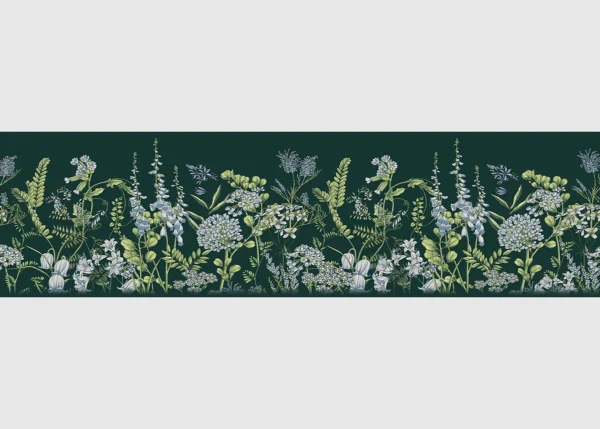 Samolepící bordura na zeď Květy Vikve na Brunšvické Zelené | 5 m x 13.8 cm | DWB8523